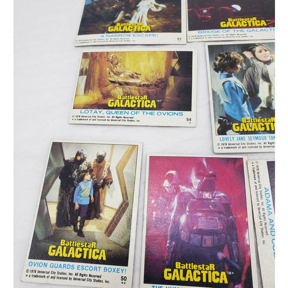 1978 Topps Battlestar Galactica Trading Cards Lot of 14 Vintage - Picture 9 of 12